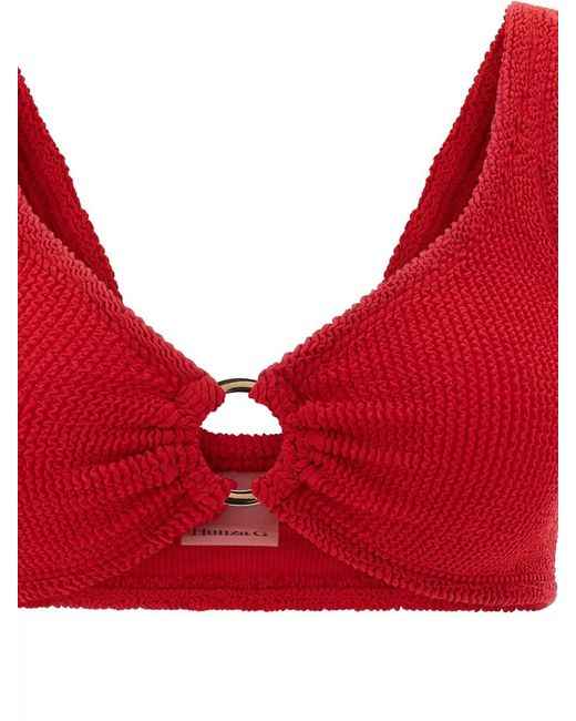 Hunza G Nadine Bikini Set Textured Ring Detail
