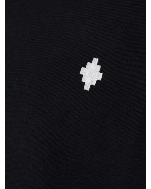 Marcelo Burlon Blue Ribbed Cotton Sweatshirt for men