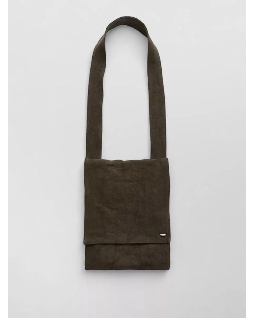 Our Legacy White Shoulder Bag Slack Design Adjustable Strap for men