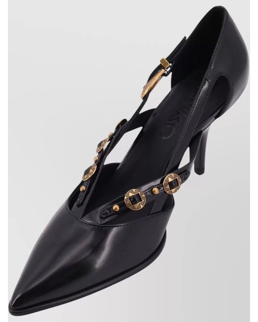 Pinko Multicolor Leather Slingback Pumps Strappy Pointed Toe