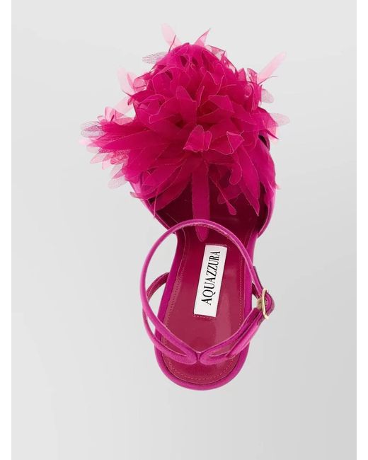 Aquazzura Pink Ankle Strap Heels