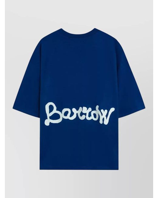 Barrow Blue Cotton Jersey T-Shirt
