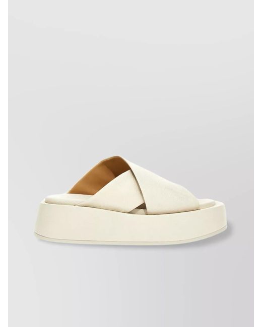 Marsèll Natural Leather Flat Slides
