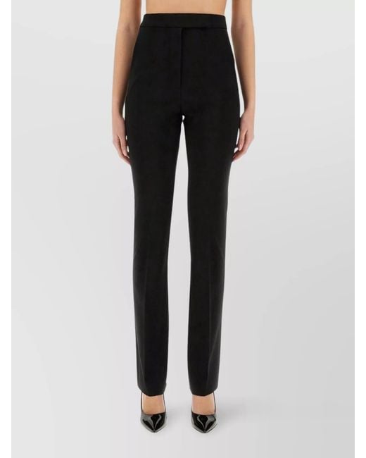 Max Mara Black Slim-Fit Tailored Trousers