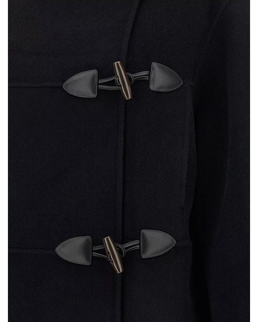 Rohe Blue Duffle Reversible Coat Hooded Long Oversized