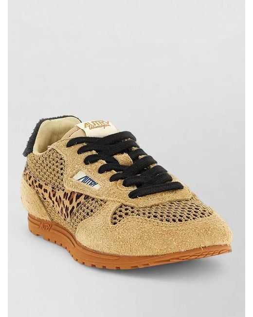 Autry Natural Leather Low-Top Sneakers