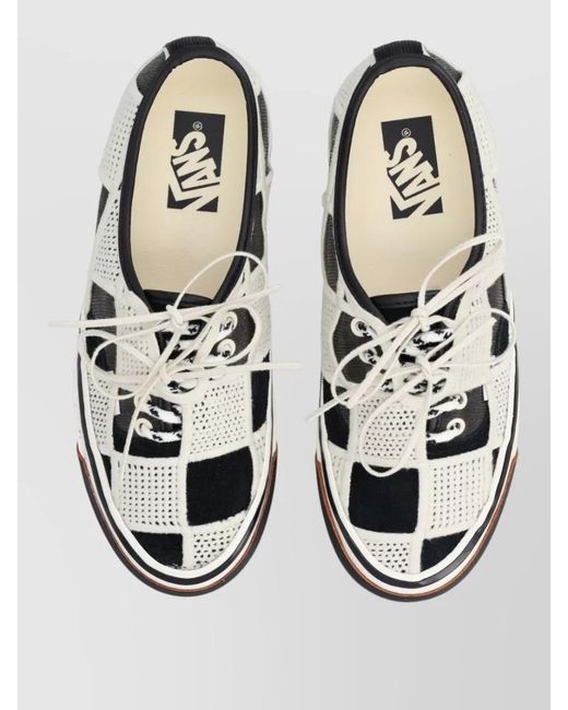 Vans Multicolor Lace Up Sneakers Contrast Stitching Mesh