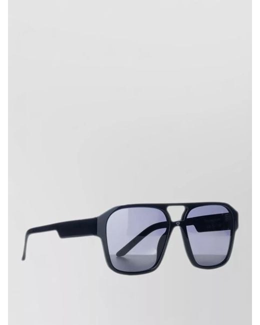 Facehide Blue Sunglasses Dark Lenses Protective Case Thick Frame