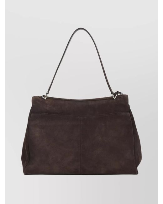 Balenciaga Black Rodeo Large Suede Leather Shoulder Bag