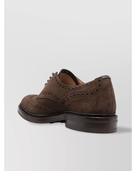 Tricker's Brown Leather Lace Up Shoes for men