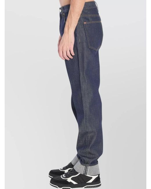 Gucci Blue Denim Straight-Leg Trousers for men