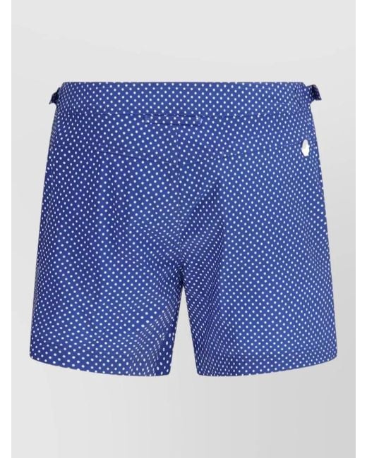Tom Ford Blue Polka-Dot Swim Shorts for men