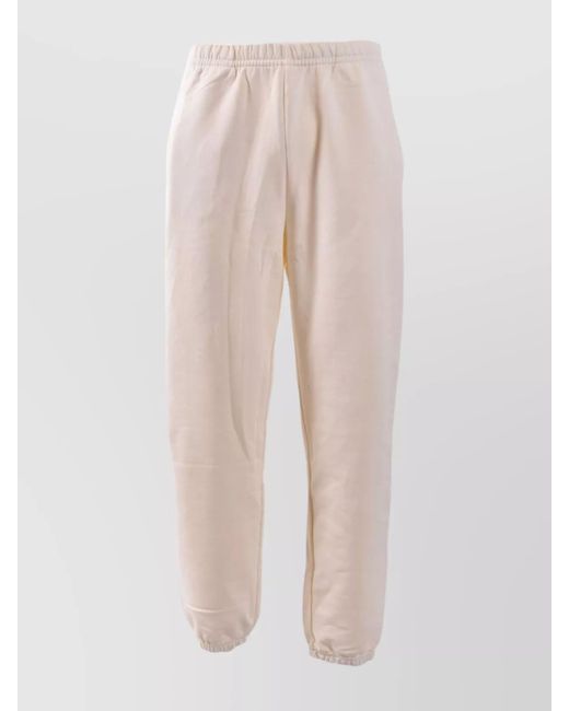 Fred Perry Pink Trousers With Elastic Waistband And Cuffed Ankles for men