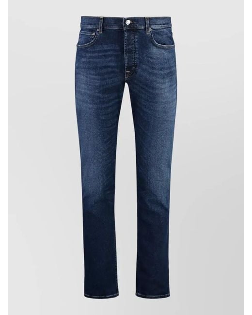 Department 5 Blue Keith Slim Fit Jeans Belt Loop Design for men