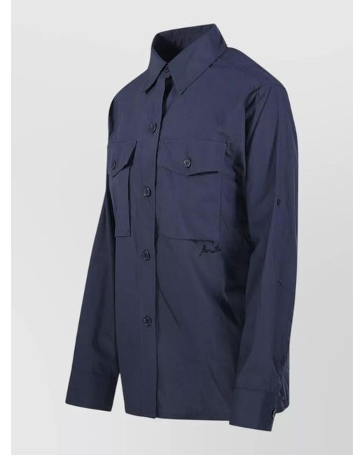 P.A.R.O.S.H. Blue Fitted Jacket