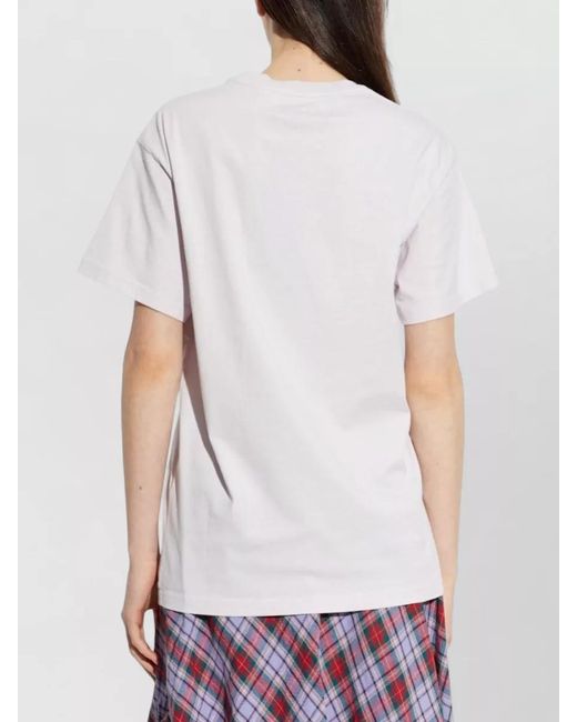 Vivienne Westwood Pink Crew Neck Top Short Sleeves