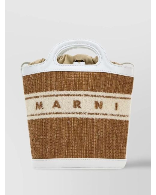 Marni Natural Tropicalia Raffia Beach Bag
