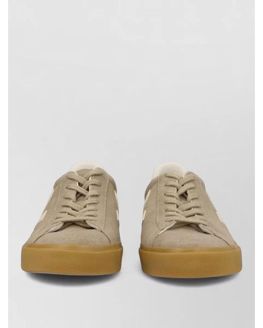 Veja Natural Low Top Sneakers Suede Upper Rubber Sole
