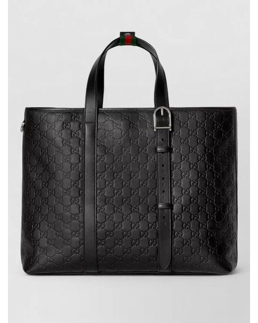 Gucci Black Arabella Tote Bag Top Handles Strap for men