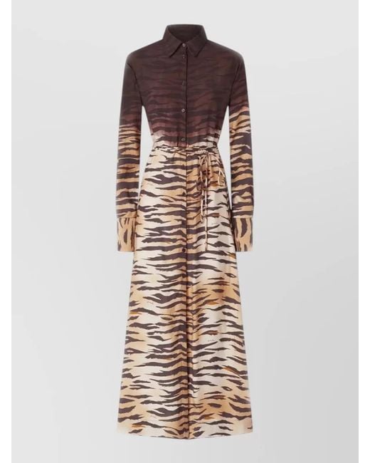 Pinko Brown Maxi Dress