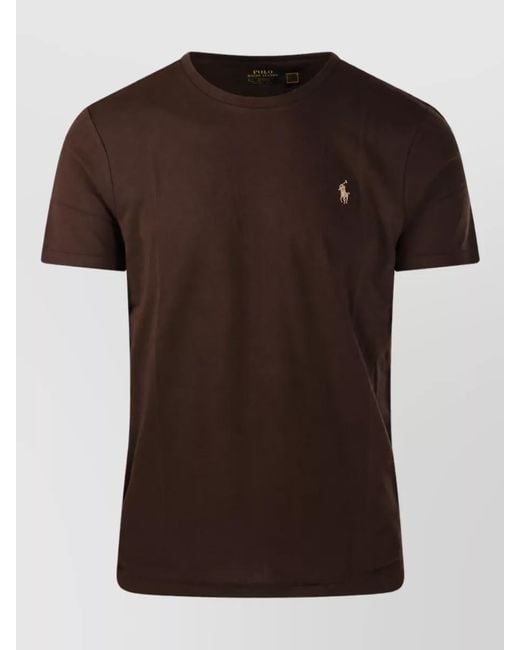Ralph Lauren Brown Cotton T-Shirt for men