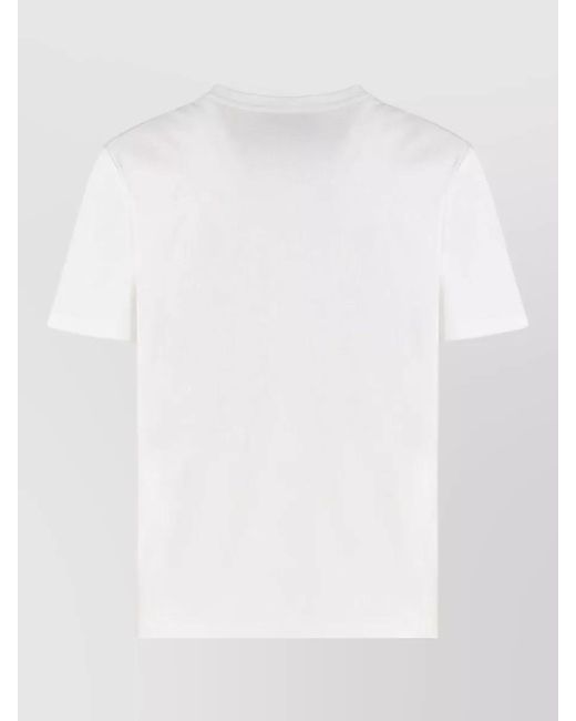 Tory Burch White Graphic Crew Neck Short Sleeve Top