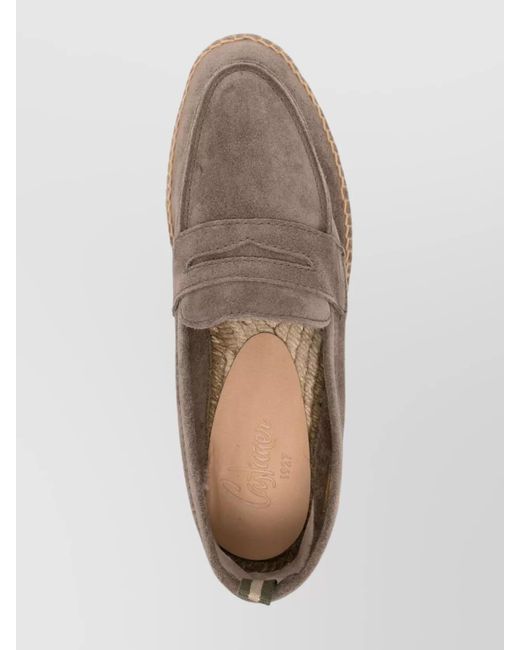 Castaner White Suede Leather Espadrilles for men