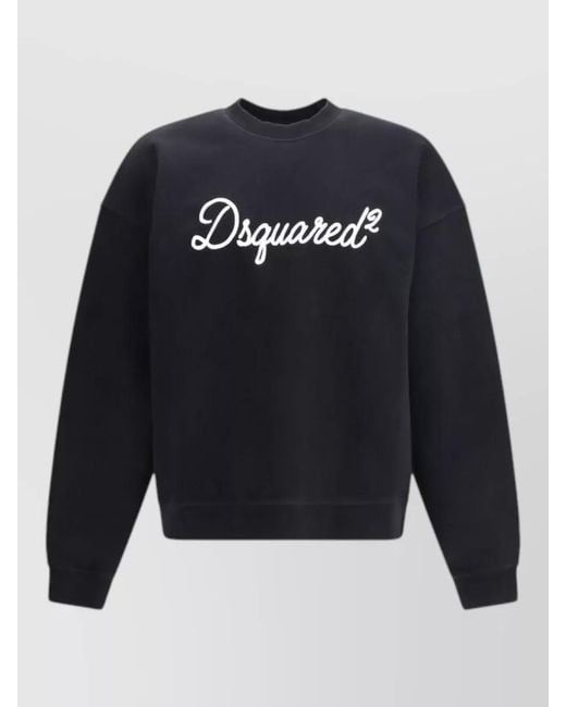 DSquared² Blue Cotton Sweatshirt for men