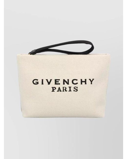 Givenchy Natural Na Canvas Clutch Bag
