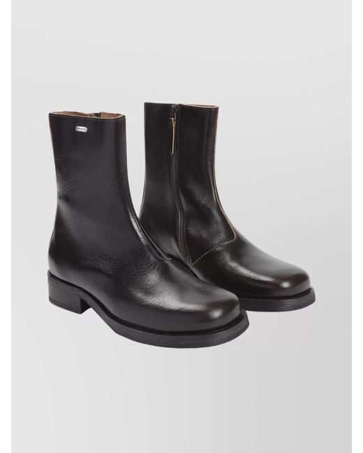 Our Legacy Black Leather Ankle Boots for men