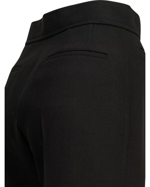 Valentino Black Vgold Tailored Trousers High Waist Pleats