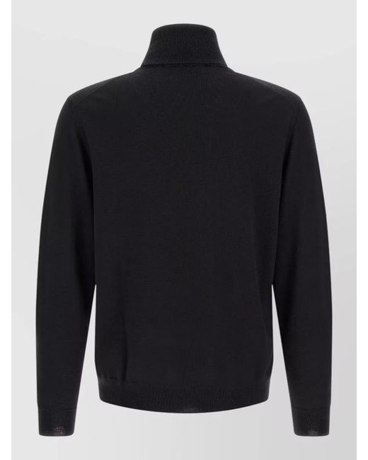 Zanone Blue Turtleneck Long Sleeve Casual Winter Top for men