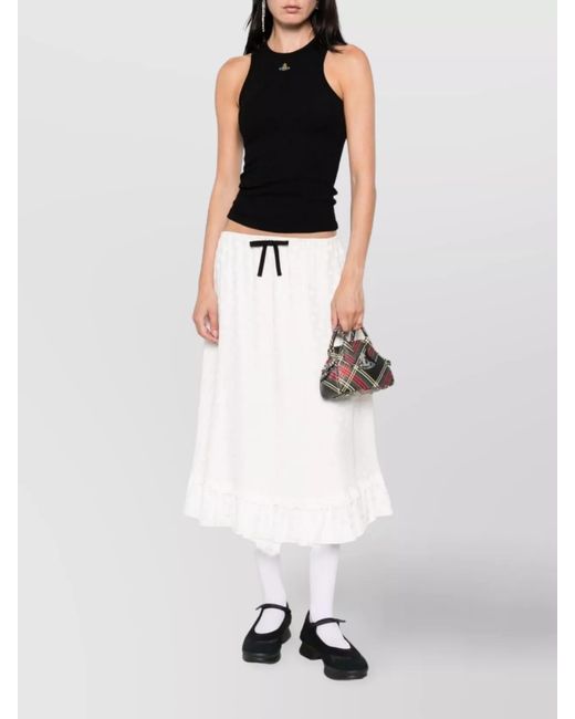 Vivienne Westwood Black Ribbed Sleeveless Tank Top