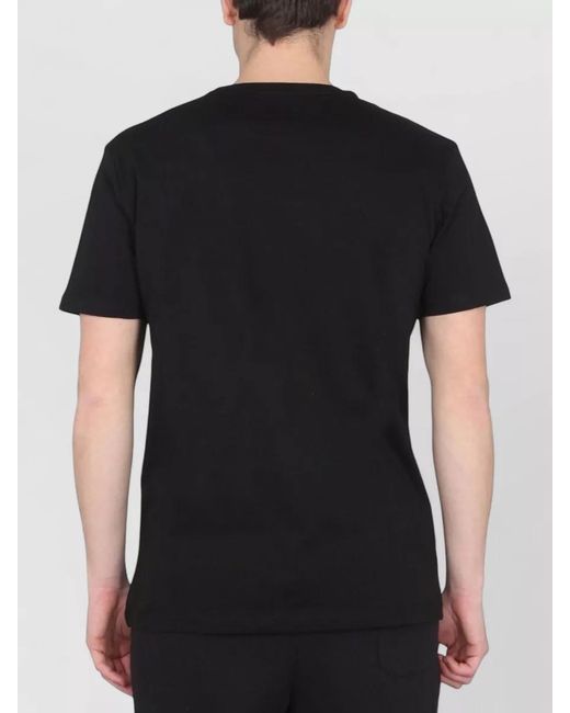 Alpha Industries Black Logo Crew Neck Short Sleeve T-Shirt for men
