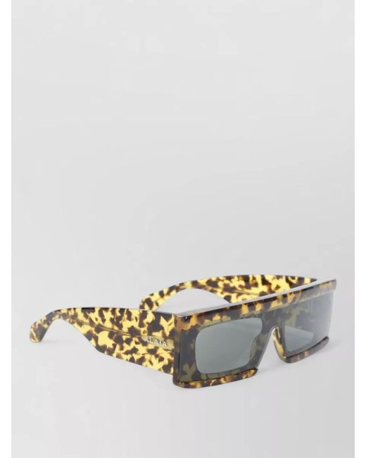 Alaïa Gray Acetate Square Sunglasses