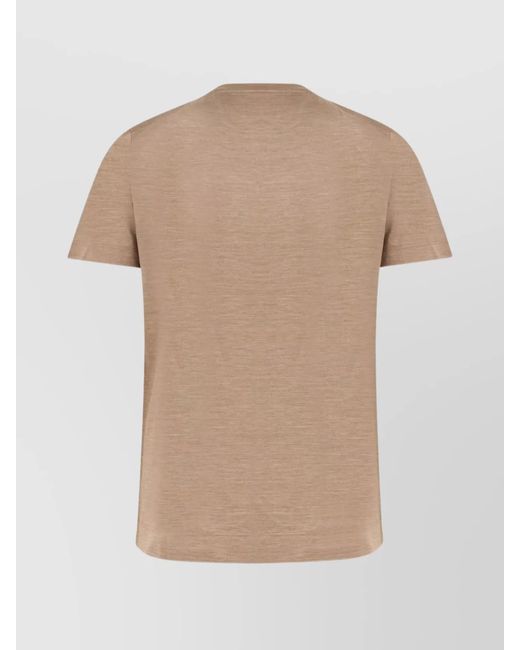 Boss Natural Silk And Cotton Short Sleeve T-Shirt for men