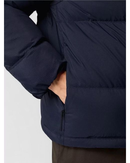 Stone Island Blue Down Ripstop Puffer Jacket for men