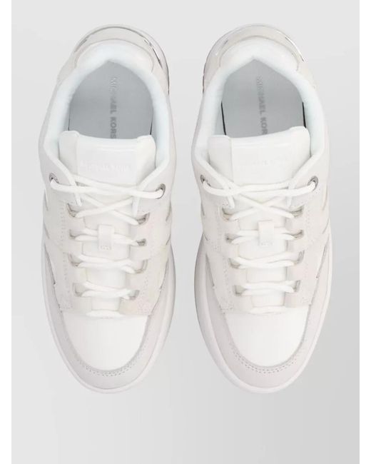 Michael Kors White Low-Top Sneakers