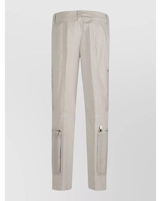 Seafarer White Delta Trousers Belt Loops Zipper Pockets