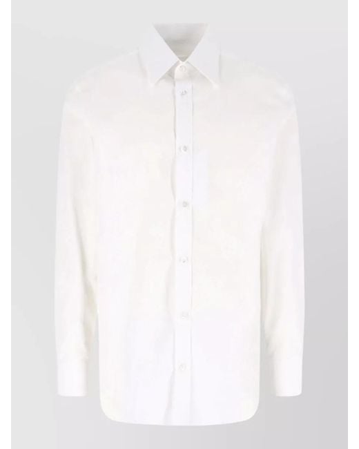Maison Margiela White Cotton Shirt for men