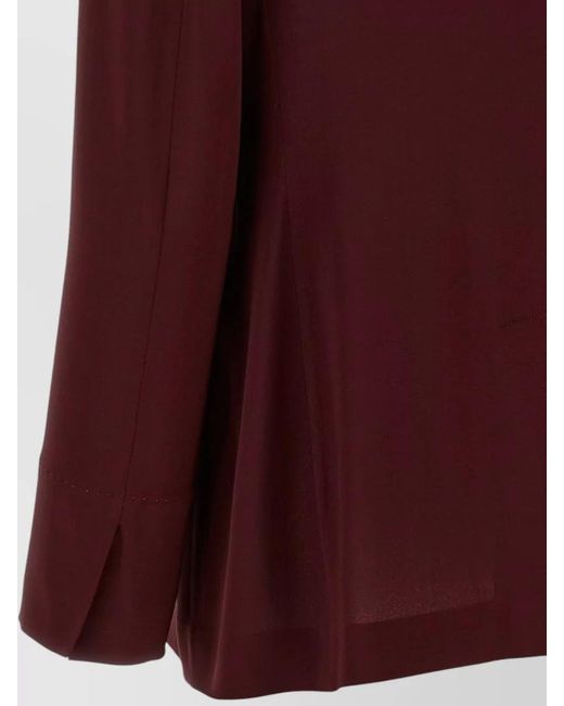 Alberto Biani Purple Tailored Blazer Double Breasted Long Sleeves