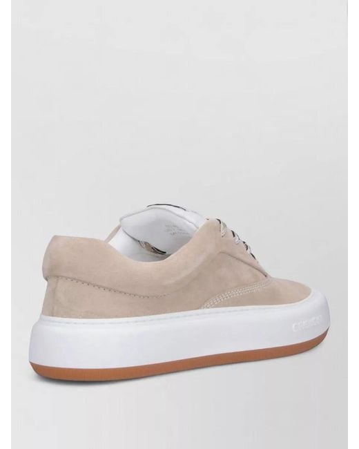 Givenchy White Lace Up Low Top Suede Rubber Sole for men