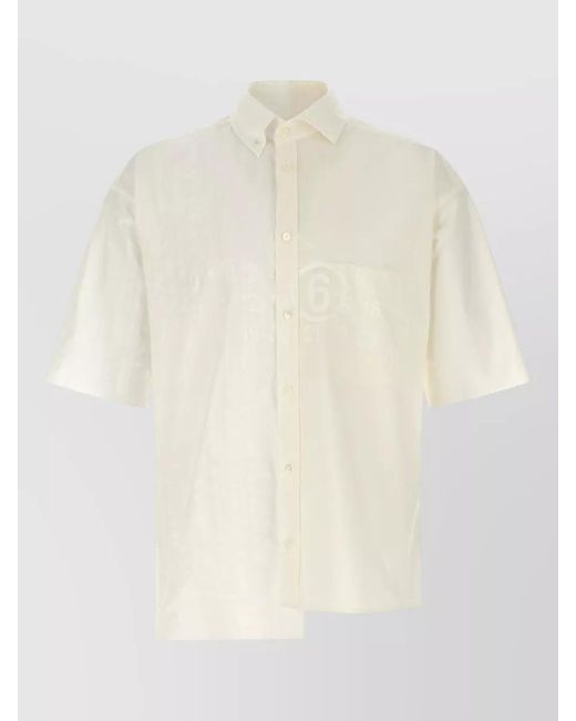 MM6 by Maison Margiela White Cotton Shirt for men