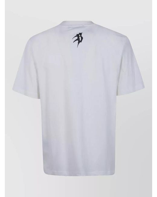 Barrow Blue Jersey T Shirt Crew Neck Graphic for men