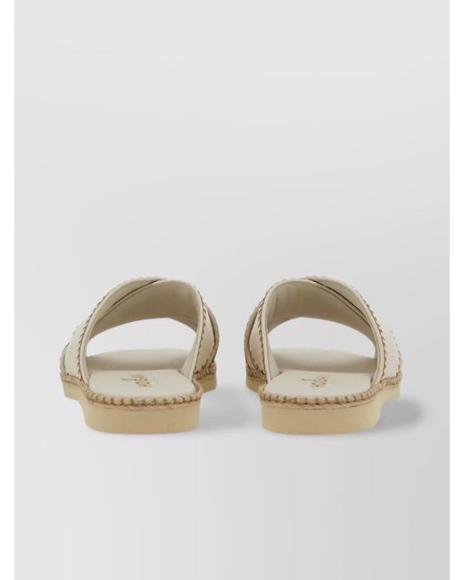 Hogan Multicolor Shearling Leather Sandals