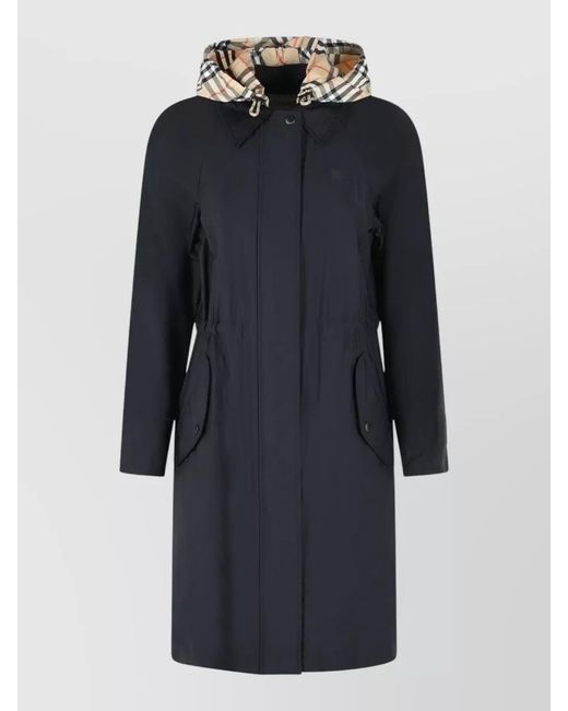 Burberry Blue 'Newbury' Polyamide Blend Parka