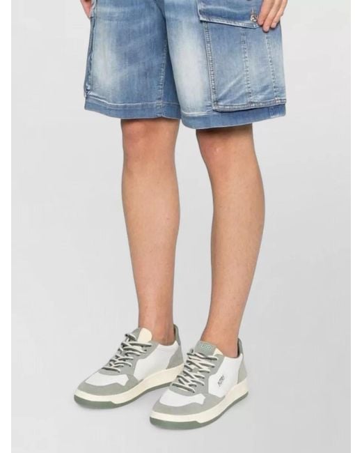 DSquared² Blue Denim Shorts Belt Loops Cargo Pockets for men