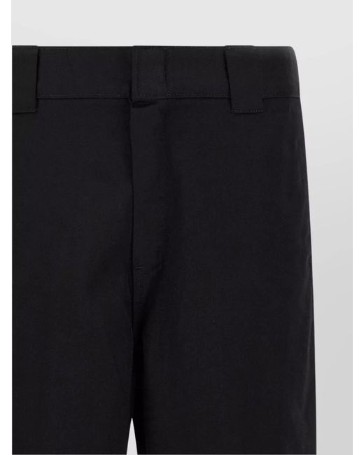 Carhartt Black Tailored Trousers With Back Pockets And Belt Loops for men