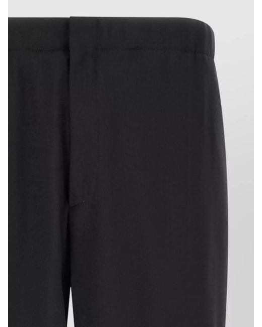 Lardini Blue Virgin Wool Tailored Pants Back Pockets for men