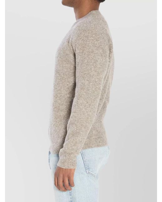 Barena Natural Alpaca-Blend Ribbed Crew-Neck Jumper for men